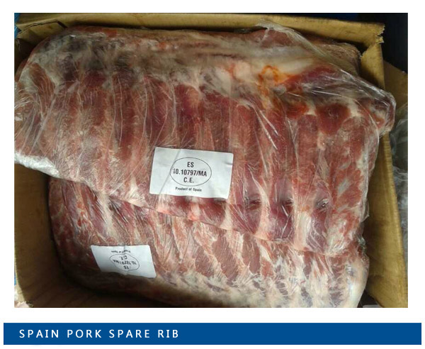 Spain pork spare rib